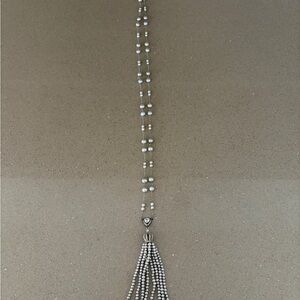 Elegant Silver Pearl Necklace